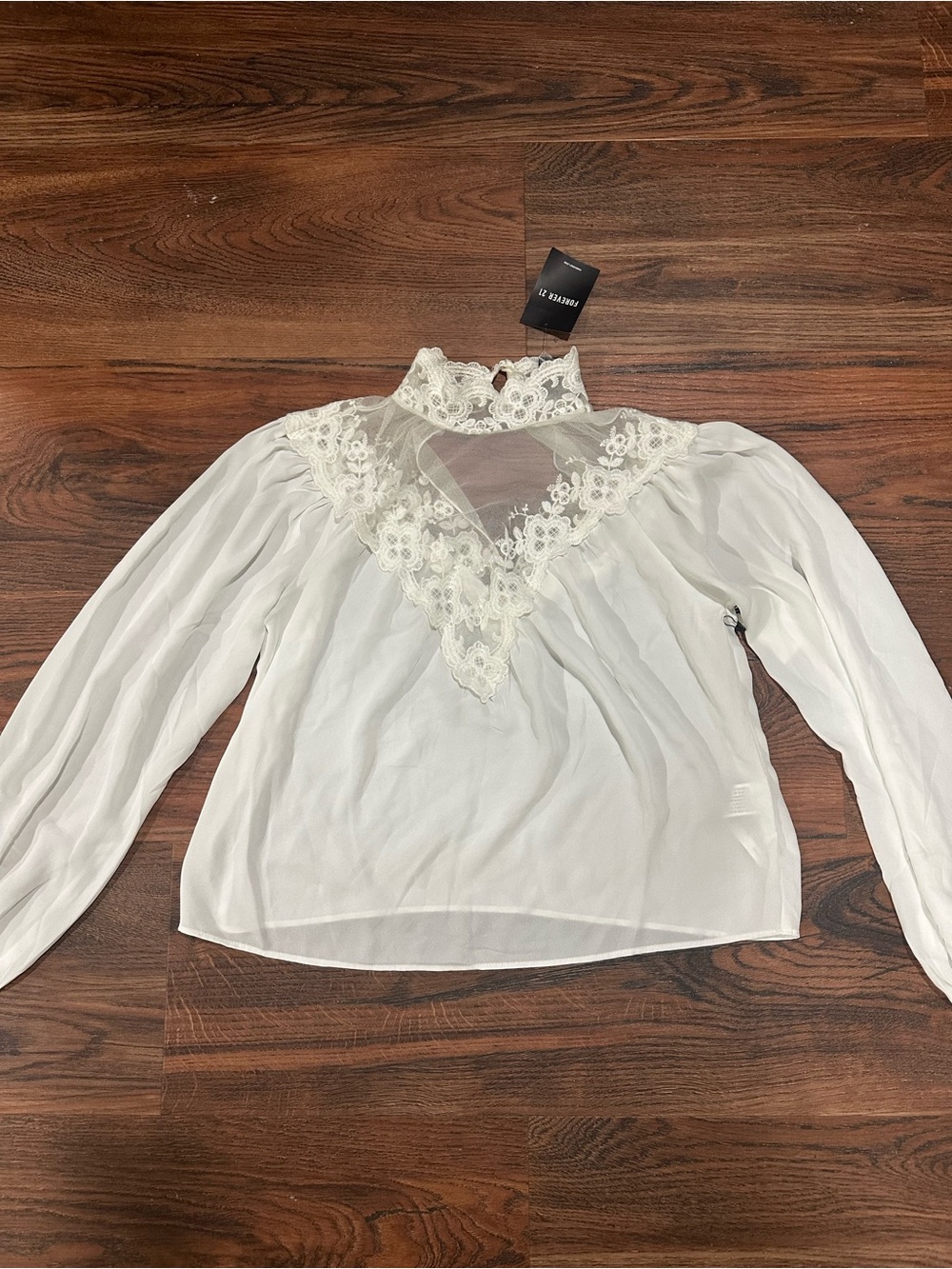 Sheer White Blouse